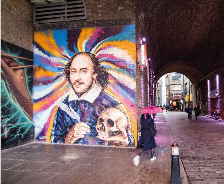  
Shakespeare mural, London
